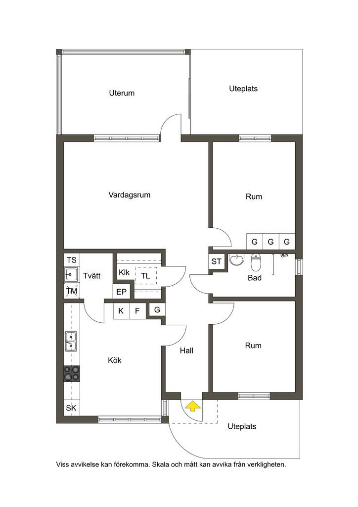 3 rum Lägenhet på Furuhällsvägen 51 Lidköping Lidköpings kommun - bild 23