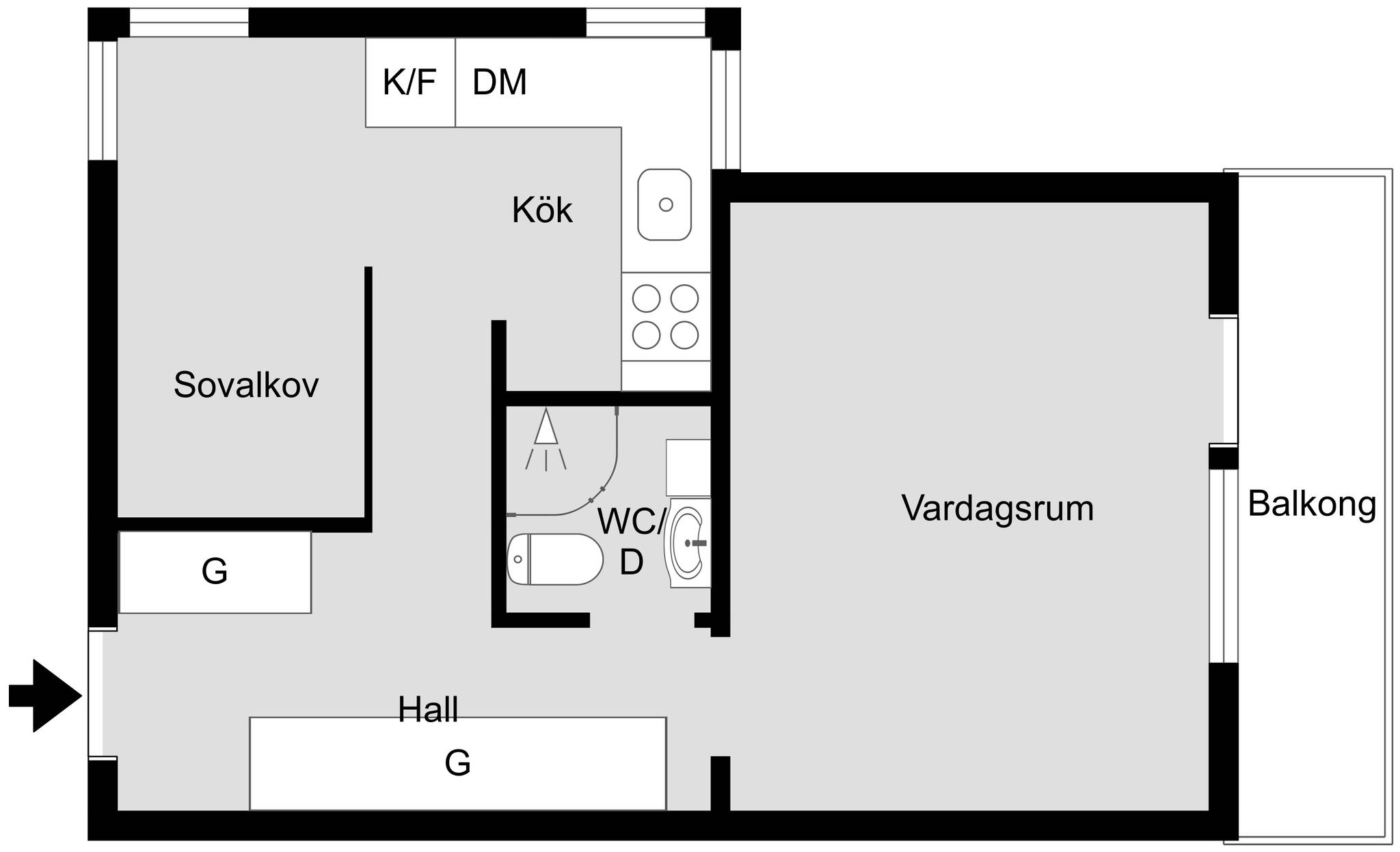 1.5 rum Lägenhet på Skolgatan 12B Främre Luthagen/Centrum Uppsala kommun - bild 20