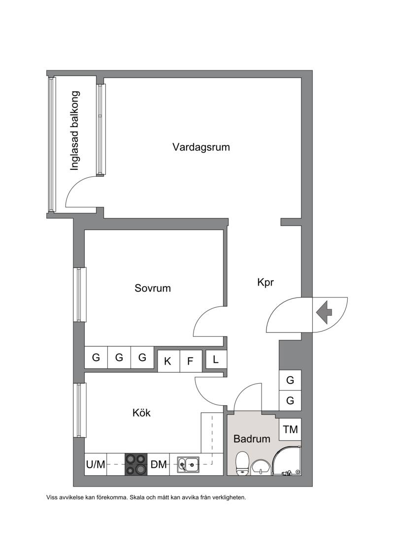 2 rum Lägenhet på Liedbergsgatan 33 D Växjö kommun - bild 18