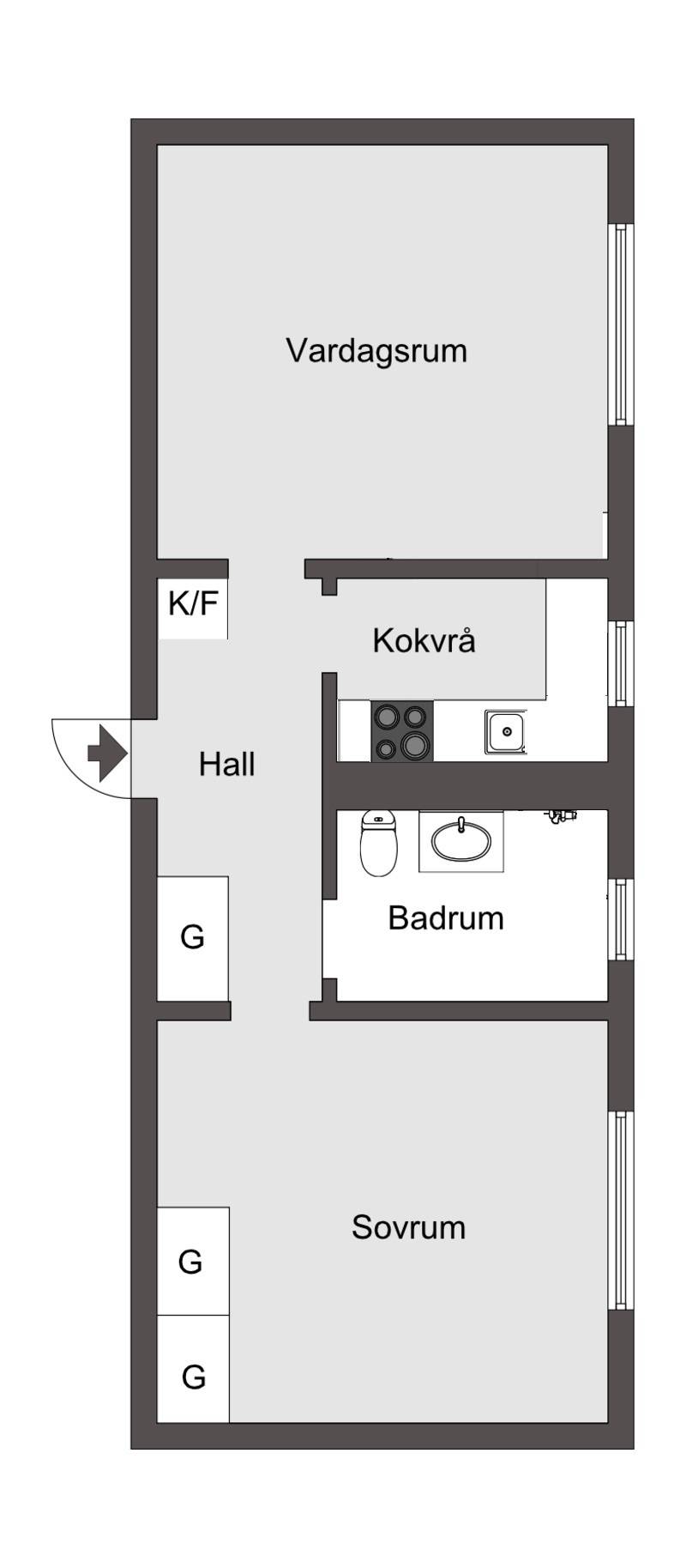 2 rum Lägenhet på Flyghamnsvägen 24, 3tr Viggbygärdet / Viggbyholm Täby kommun - bild 37