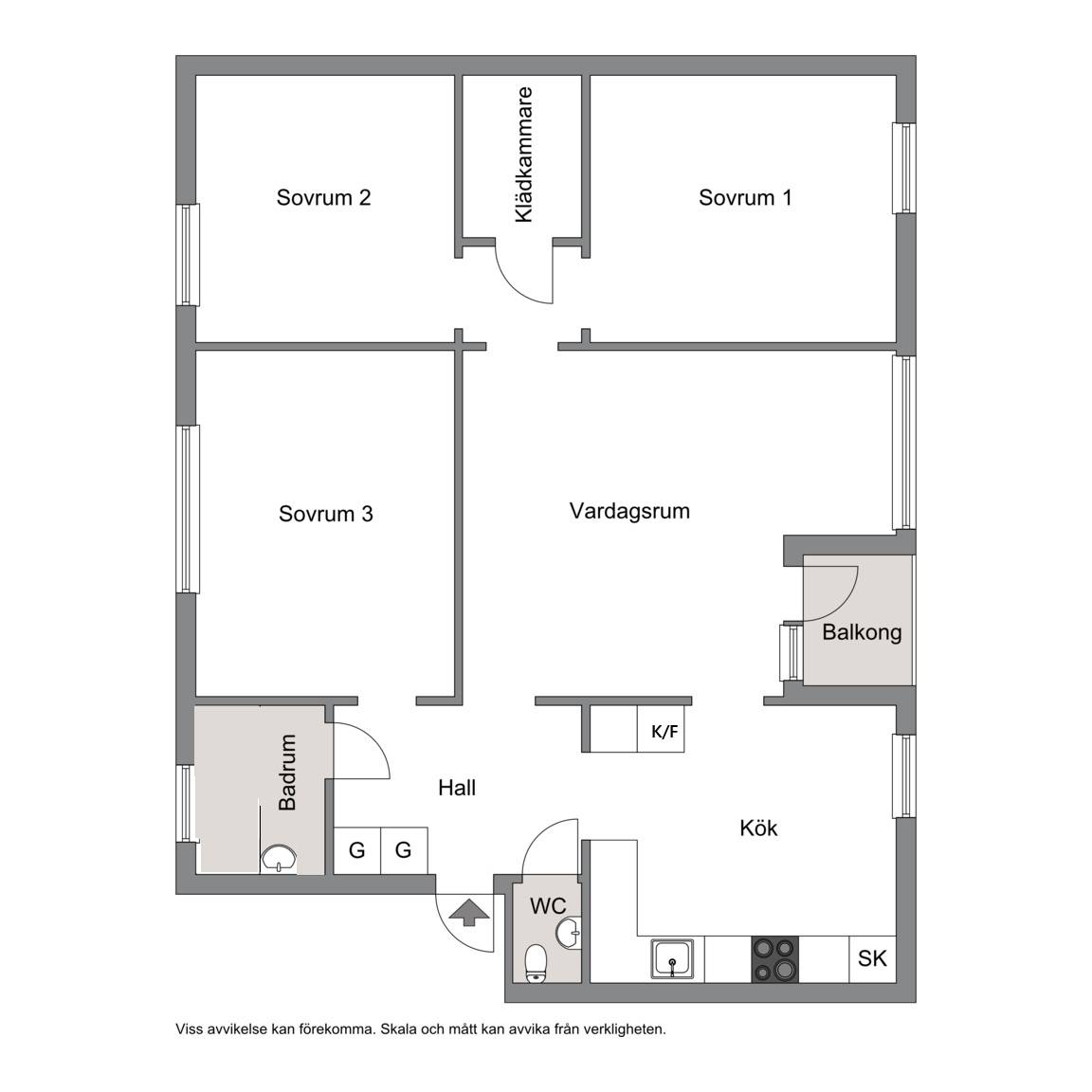 4 rum Lägenhet på Lina Sandells Plan 30 Fruängen Stockholms kommun - bild 18