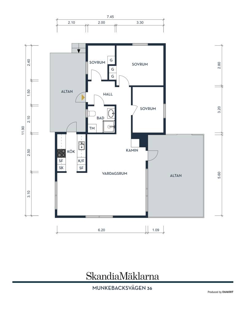 3.5 rum Villa på Munkebacksvägen 36 Sevekulla Kungsbacka kommun - bild 21
