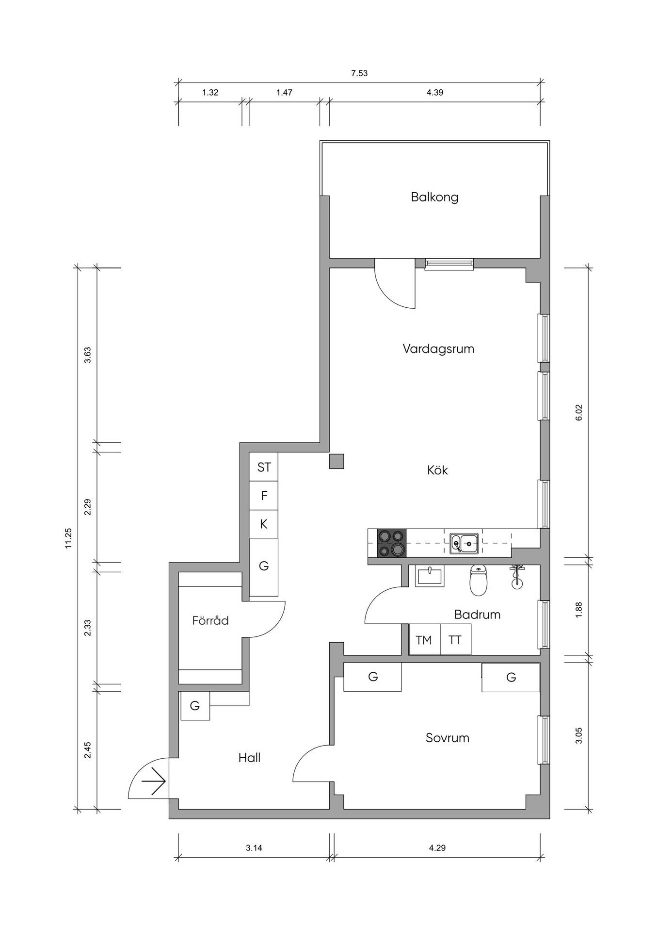 2 rum Lägenhet på Kostervägen 3, 4 tr Baggeby/Bodal Lidingö kommun - bild 21