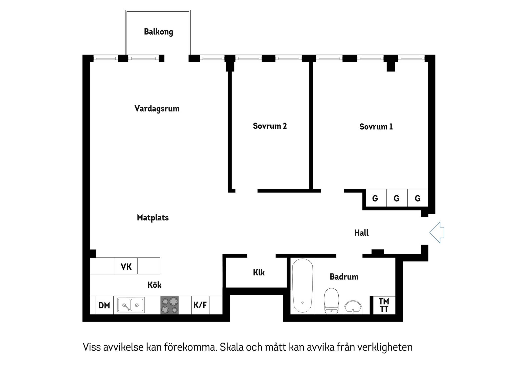 3 rum Lägenhet på Sandhamnsgatan 59, 3 tr Gärdet Stockholms kommun - bild 24