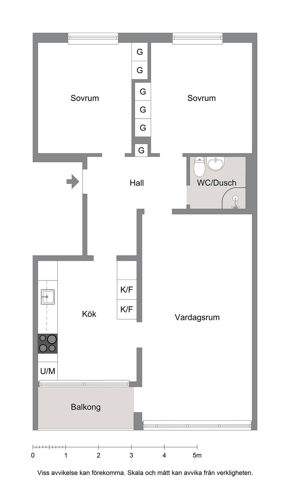 3 rum Lägenhet på Torget 5A ,1tr Kungsängen Centrum Upplands-Bro kommun - bild 16