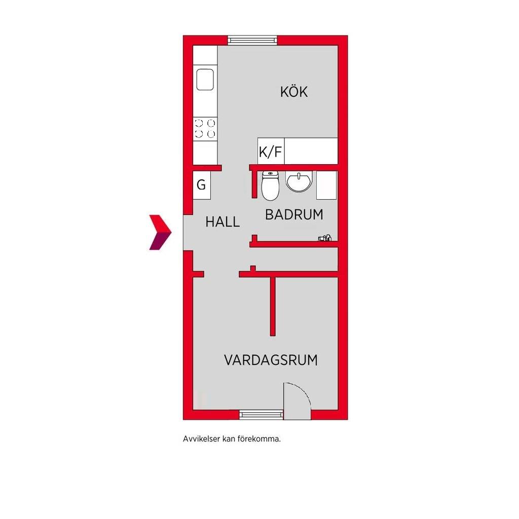 1 rum Lägenhet på Parkgatan 9 Hagalund Borlänge kommun - bild 23