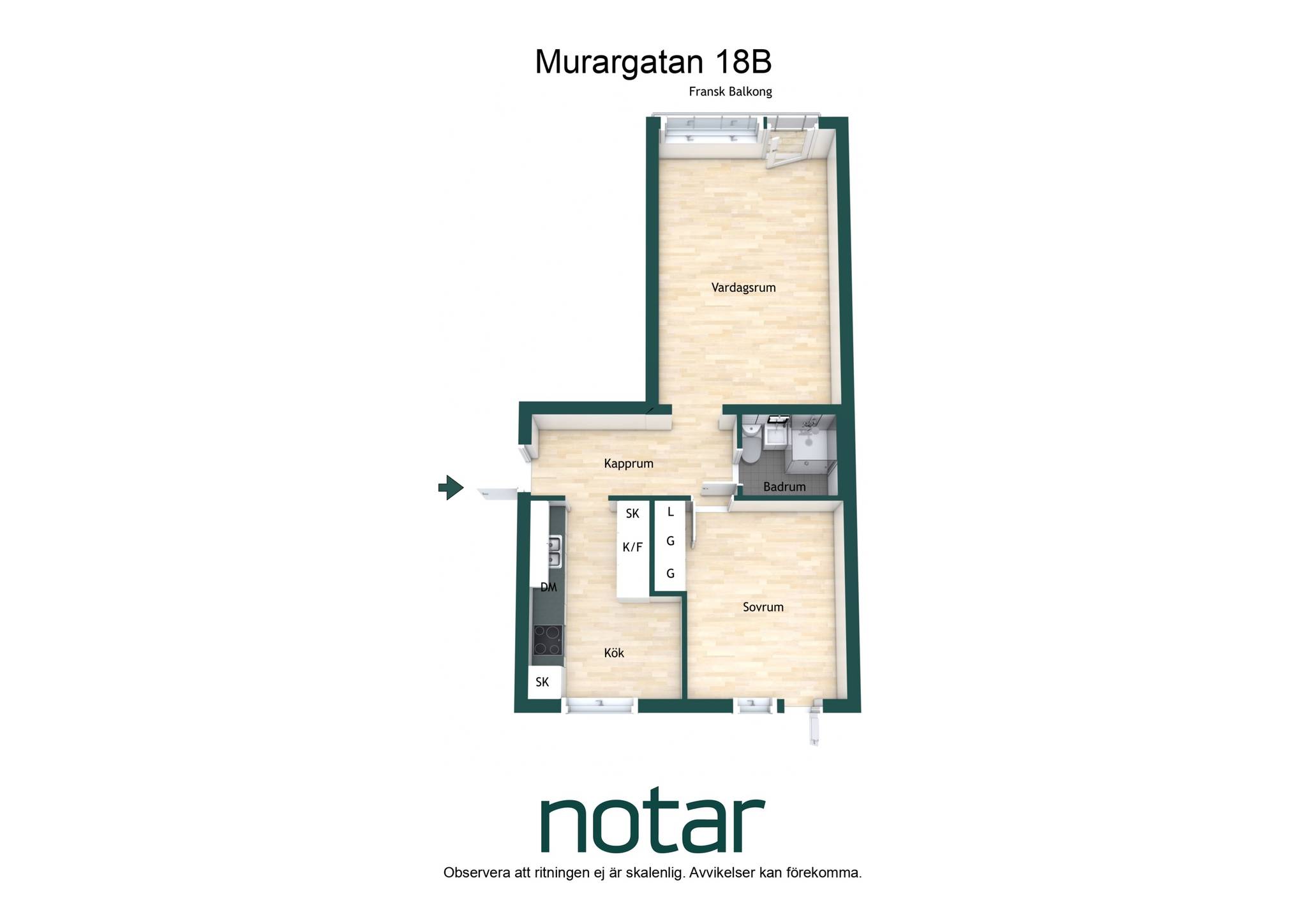 2 rum Lägenhet på Murargatan 18B Sala backe Uppsala kommun - bild 27