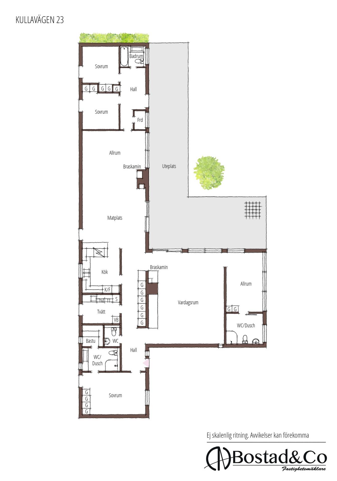 6 rum Villa på Kullavägen 23 Haverdal Halmstads kommun - bild 50