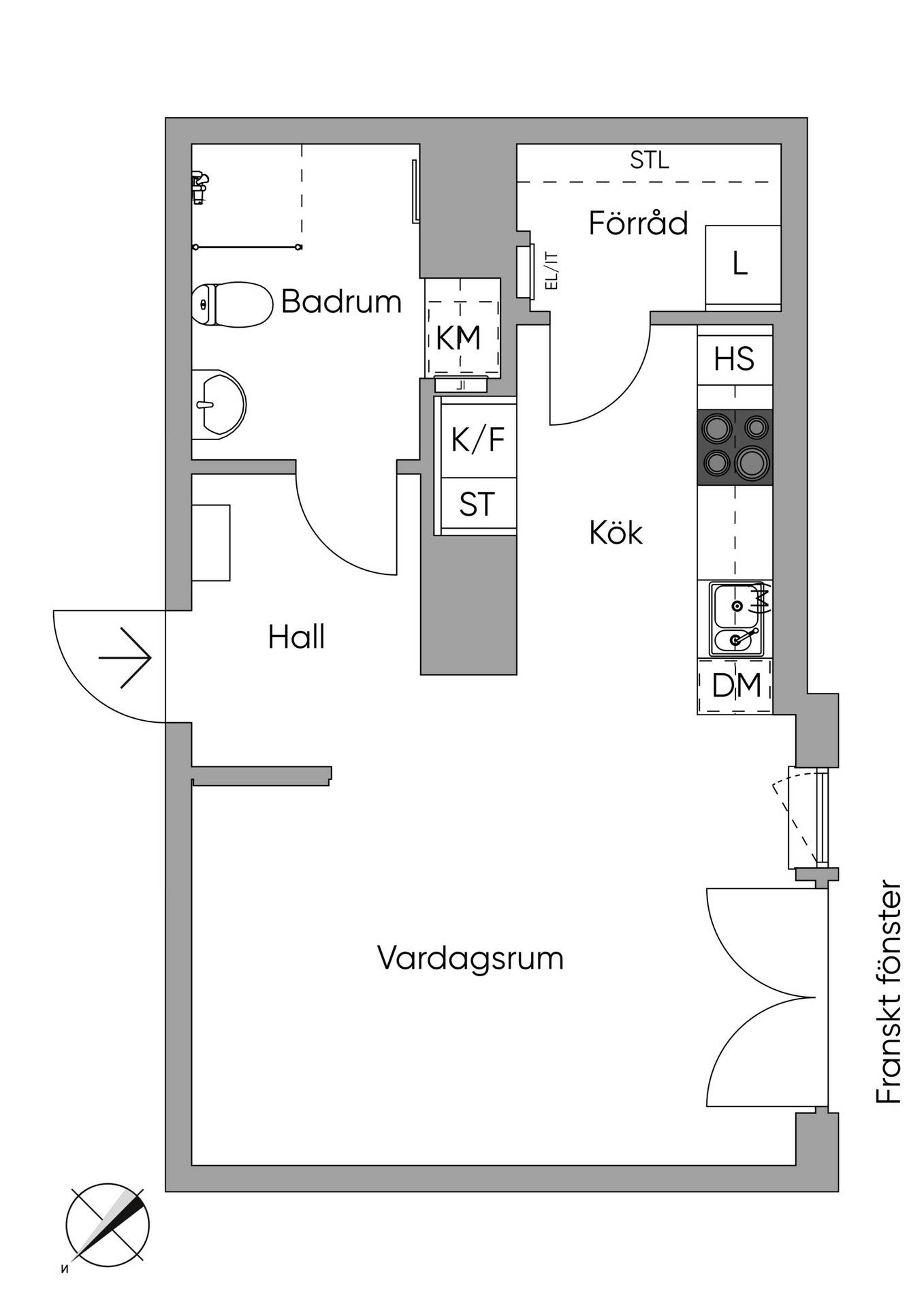 1 rum Lägenhet på Solnavägen 37, plan 2 Råsunda Solna kommun - bild 24