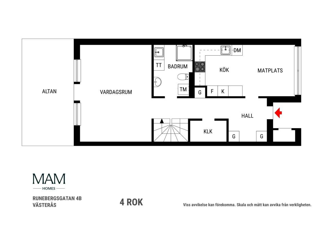 4 rum Radhus på Runebergsgatan 4B Hemdal Västerås kommun - bild 48