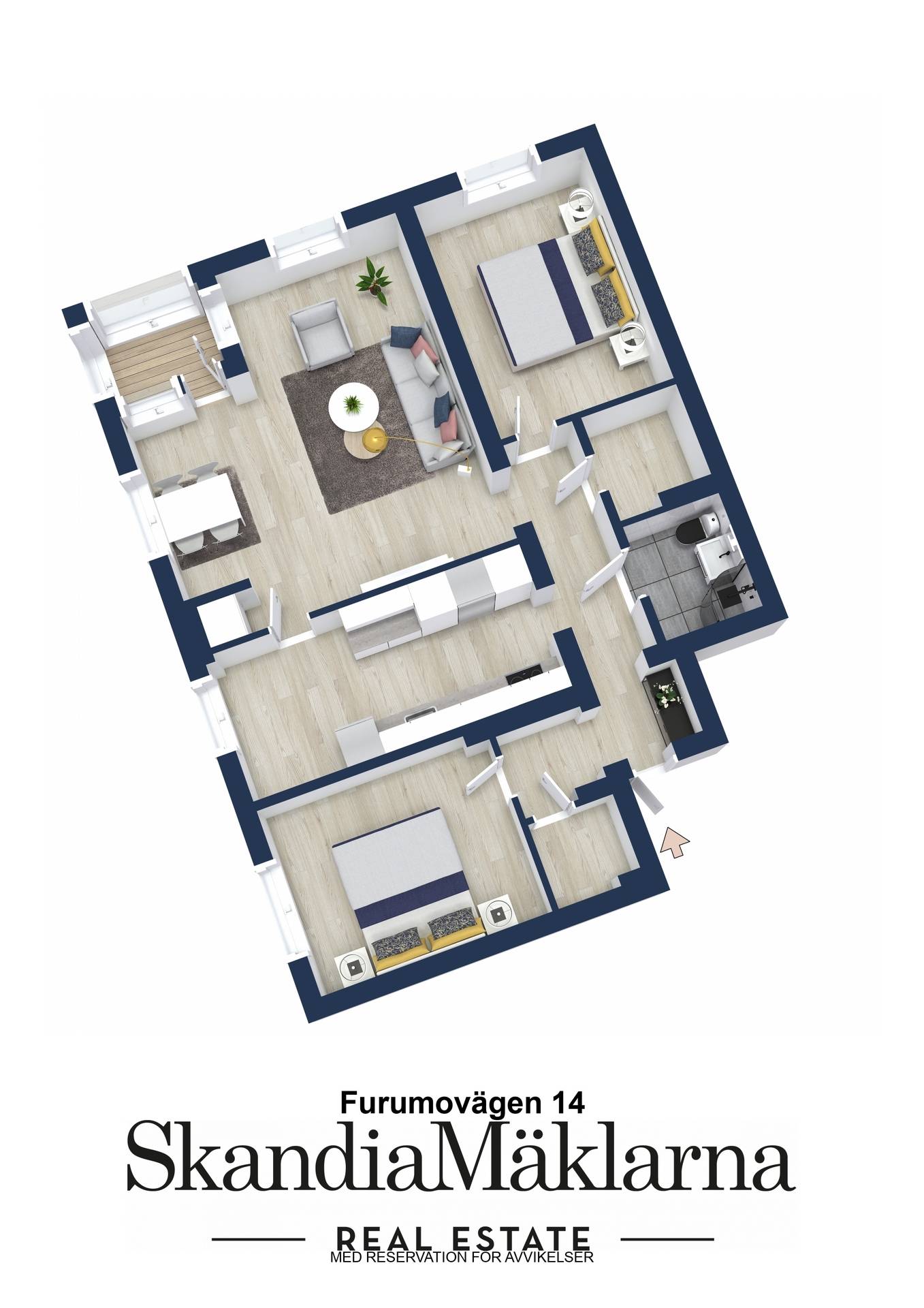3 rum Lägenhet på Furumovägen 14 Stigslund Gävle kommun - bild 21