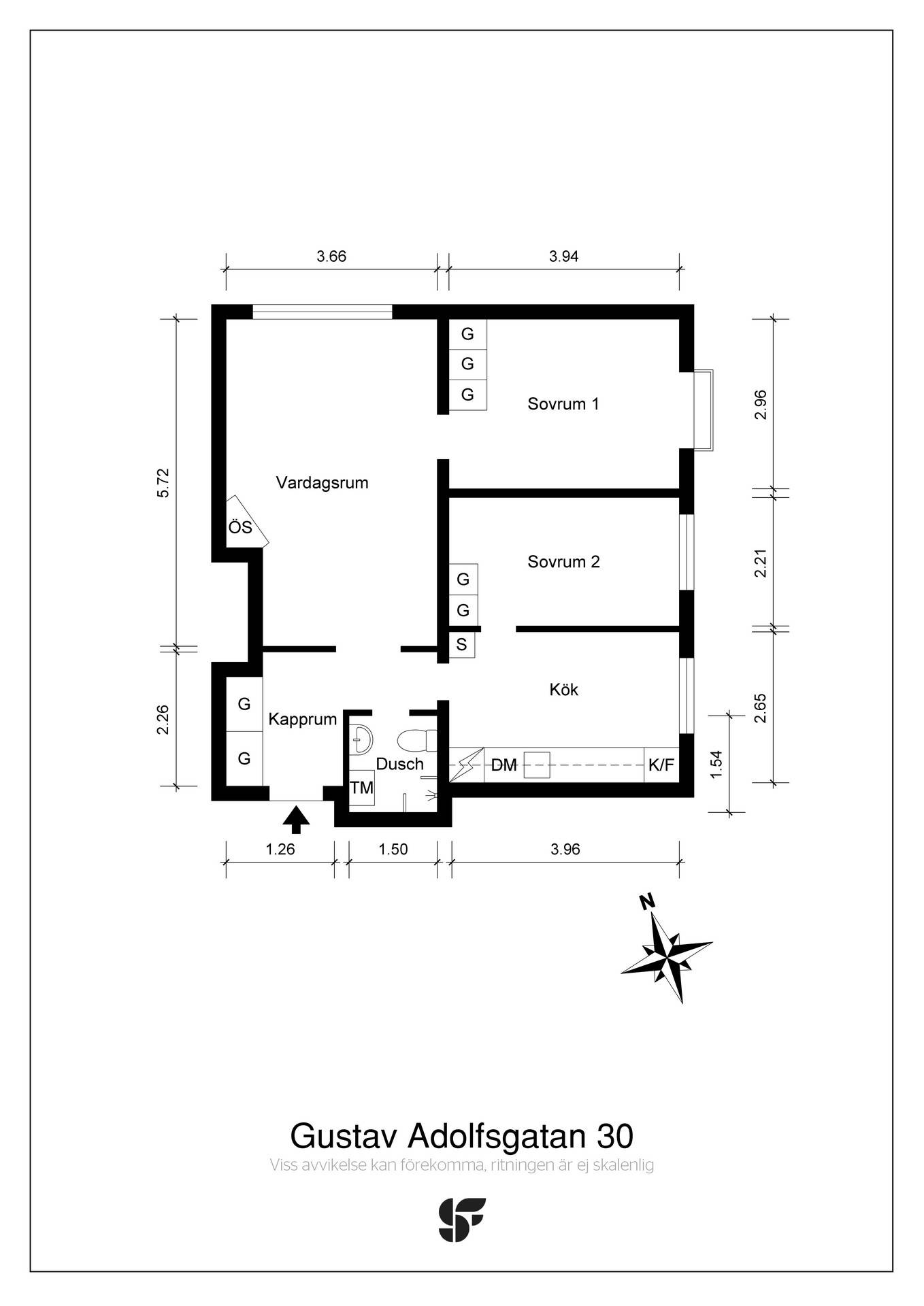 3 rum Lägenhet på Gustav Adolfsgatan 30 Vasastaden Linköpings kommun - bild 25