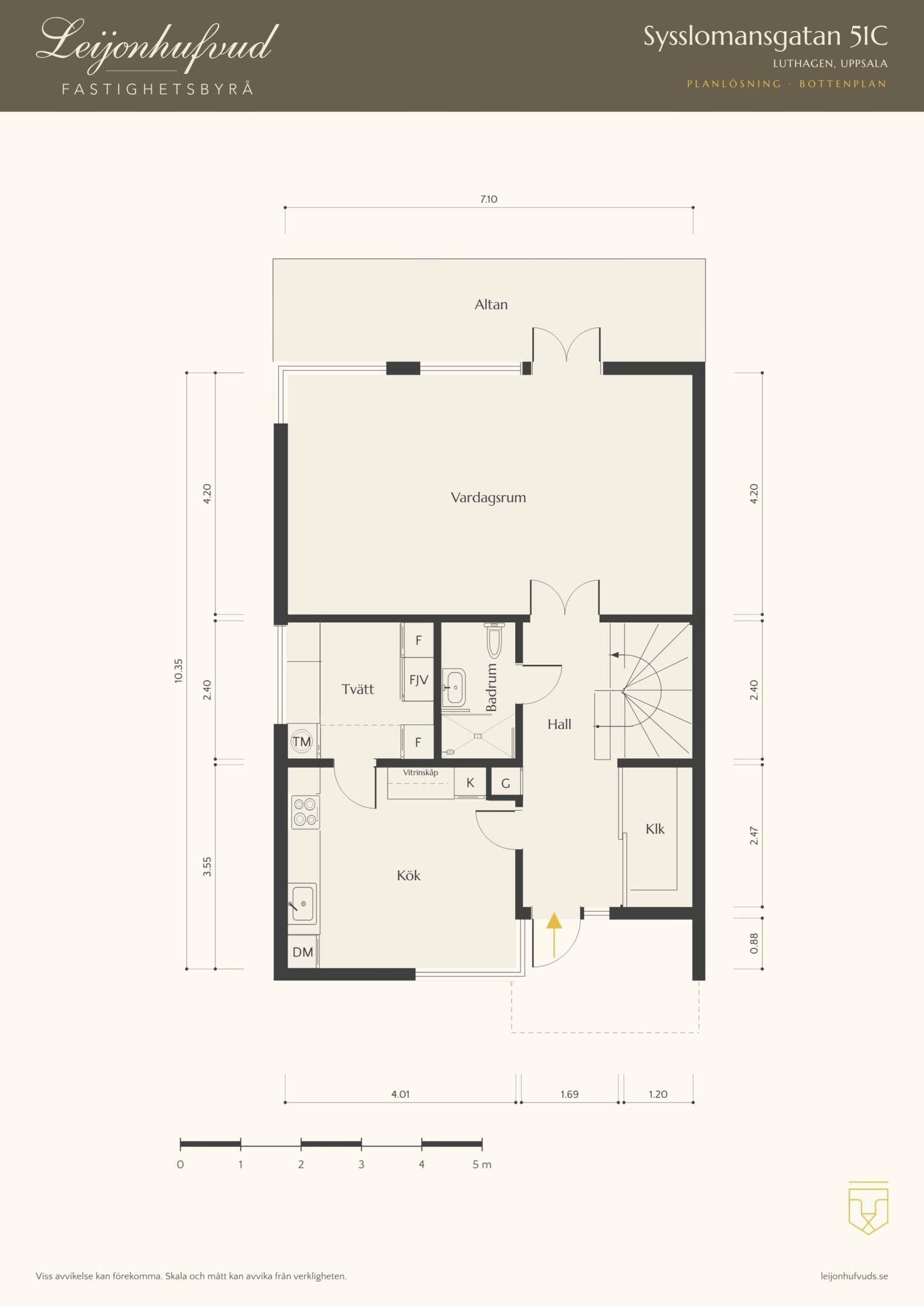 6 rum Radhus på Sysslomansgatan 51C Luthagen Uppsala kommun - bild 54