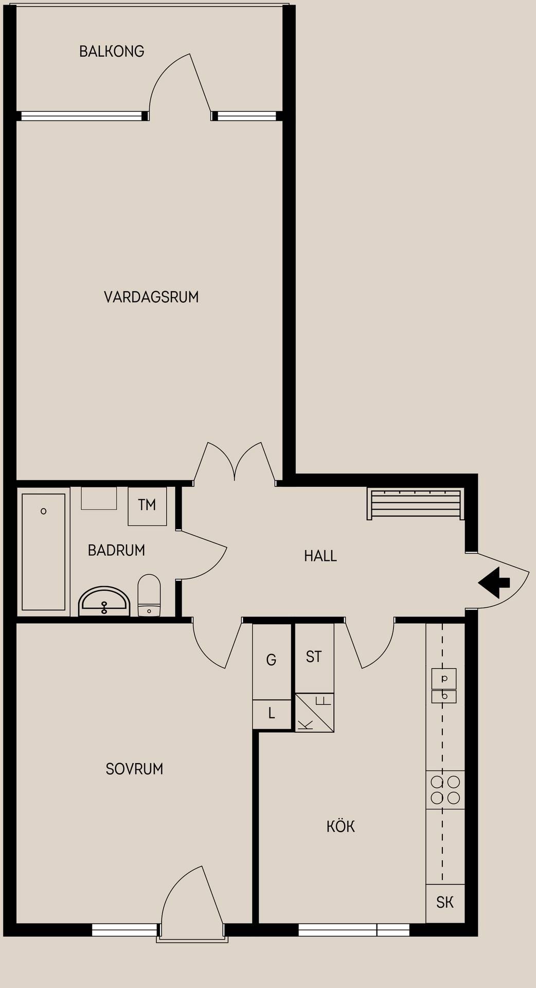 2 rum Lägenhet på Havsvägen 11B Norrsundet Gävle kommun - bild 20