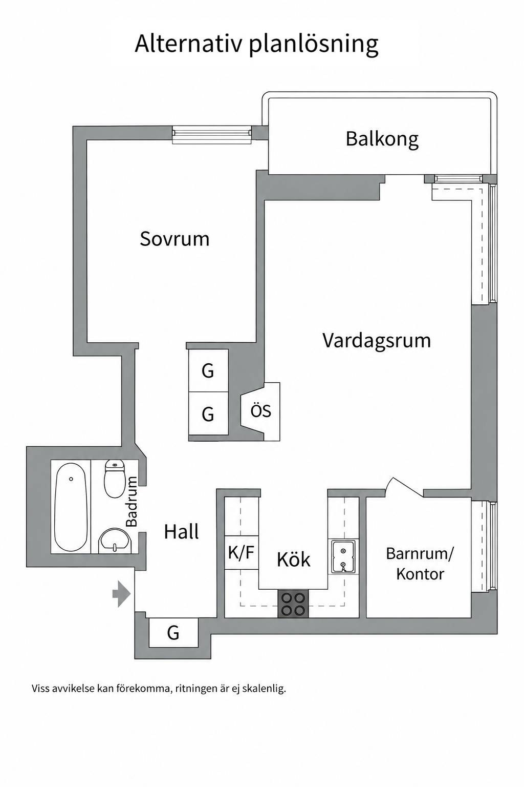 2 rum Lägenhet på Strålgatan 21 Kungsholmen - Lilla Essingen Stockholms kommun - bild 24