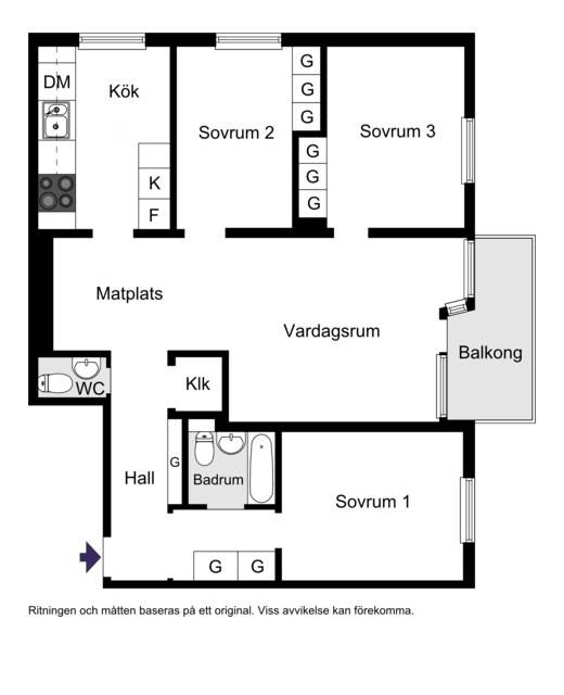 4 rum Lägenhet på Ankdammsgatan 33 Skytteholm Solna kommun - bild 25