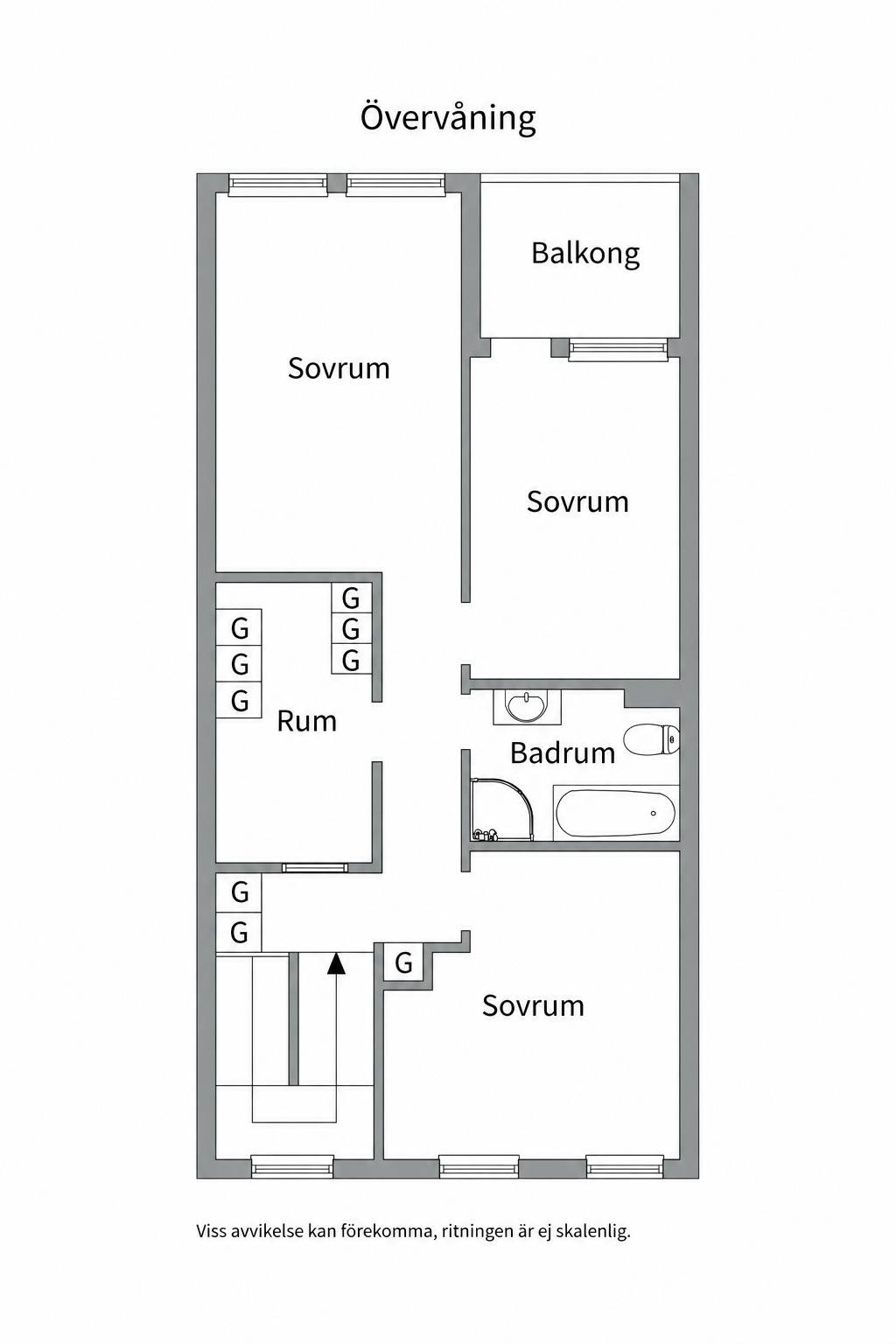 6 rum Radhus på Wallingatan 20A Luthagen Uppsala kommun - bild 50