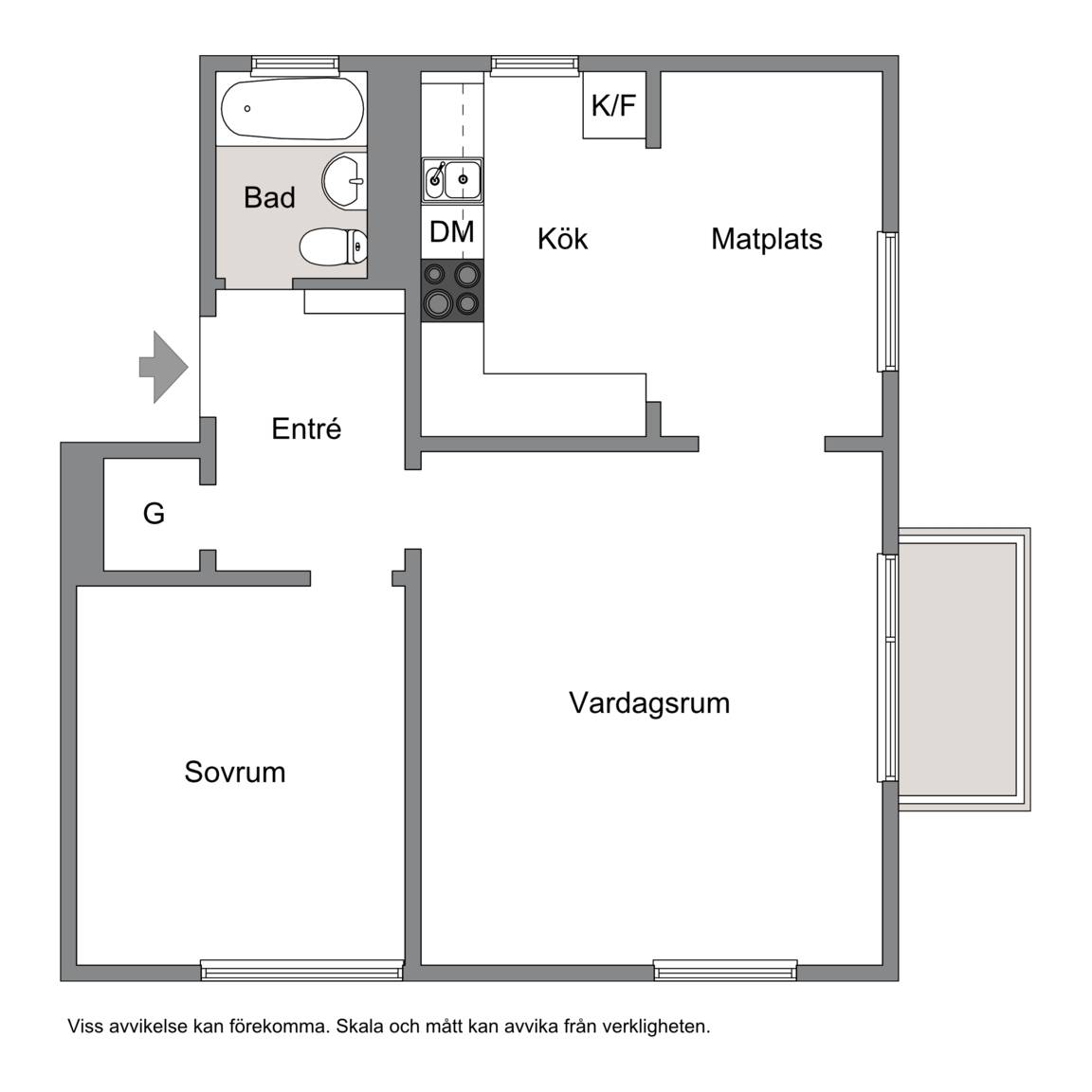 2 rum Lägenhet på Köpmansgatan 36 Centrum Haparanda kommun - bild 19
