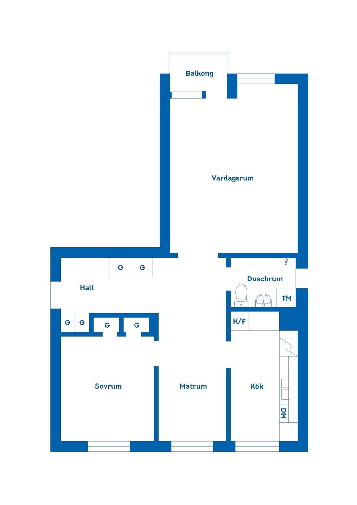 2.5 rum Lägenhet på Krokvägen 6 B Södra Brännan Härnösands kommun - bild 14