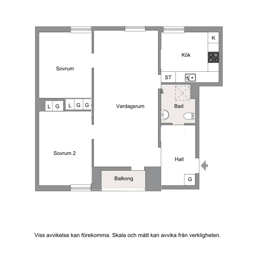 3 rum Lägenhet på Rosengårdsvägen 9, 1 tr. Rosengården Vallentuna kommun - bild 21