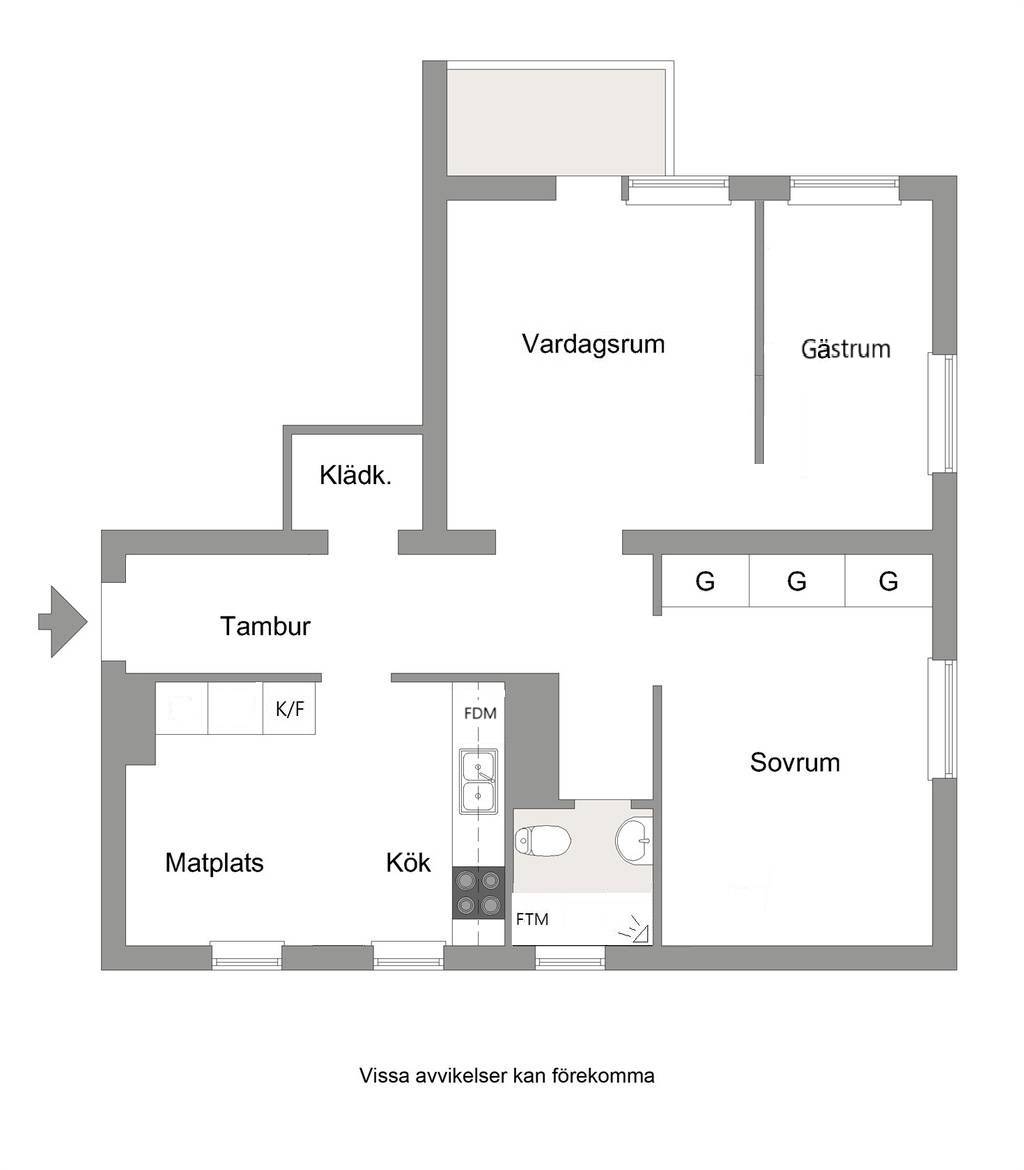 2 rum Lägenhet på Centralvägen 39B Storvik Sandvikens kommun - bild 21
