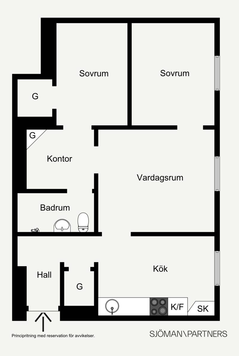2.5 rum Lägenhet på Sankt Eriksgatan 7 Kungsholmen Stockholms kommun - bild 28