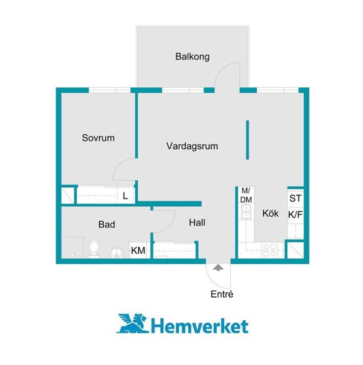 2 rum Lägenhet på Eldkvarnsgatan 10 Industristaden / Kungsängen Uppsala kommun - bild 26