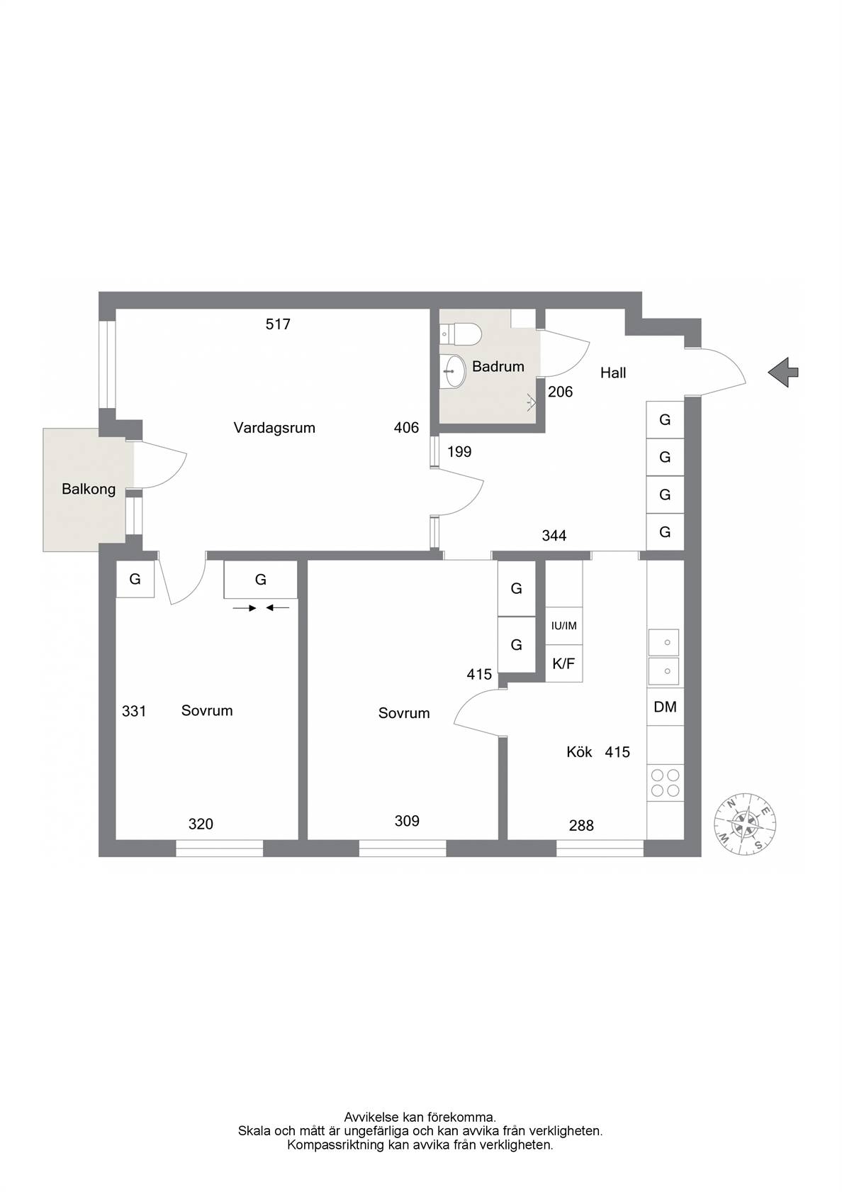 3 rum Lägenhet på Östra Kvarngatan 26 Centralt Öster Nyköpings kommun - bild 22