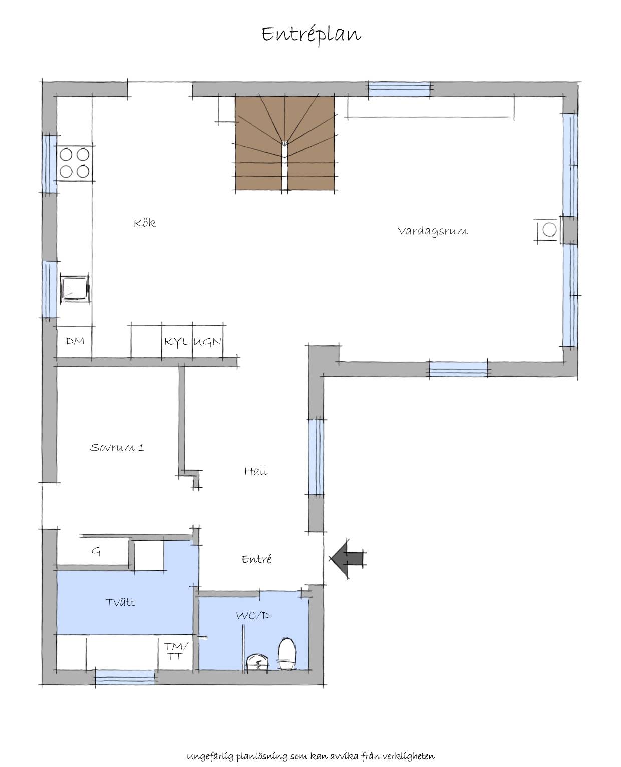 5 rum Villa på Norrbyvretsvägen 41 Uttran Botkyrka kommun - bild 62