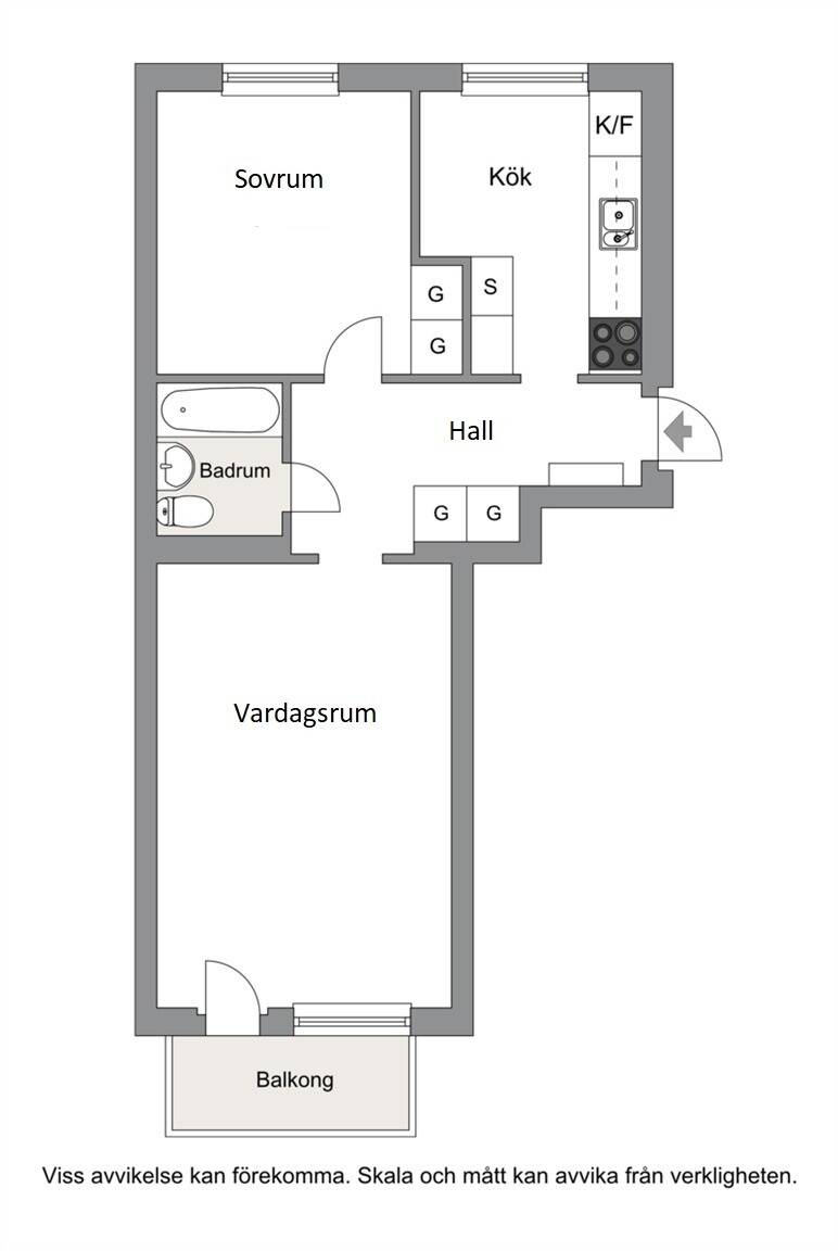 2 rum Lägenhet på Borgmästaretorget 3A, 2 vån Lasarettsområdet Motala kommun - bild 16