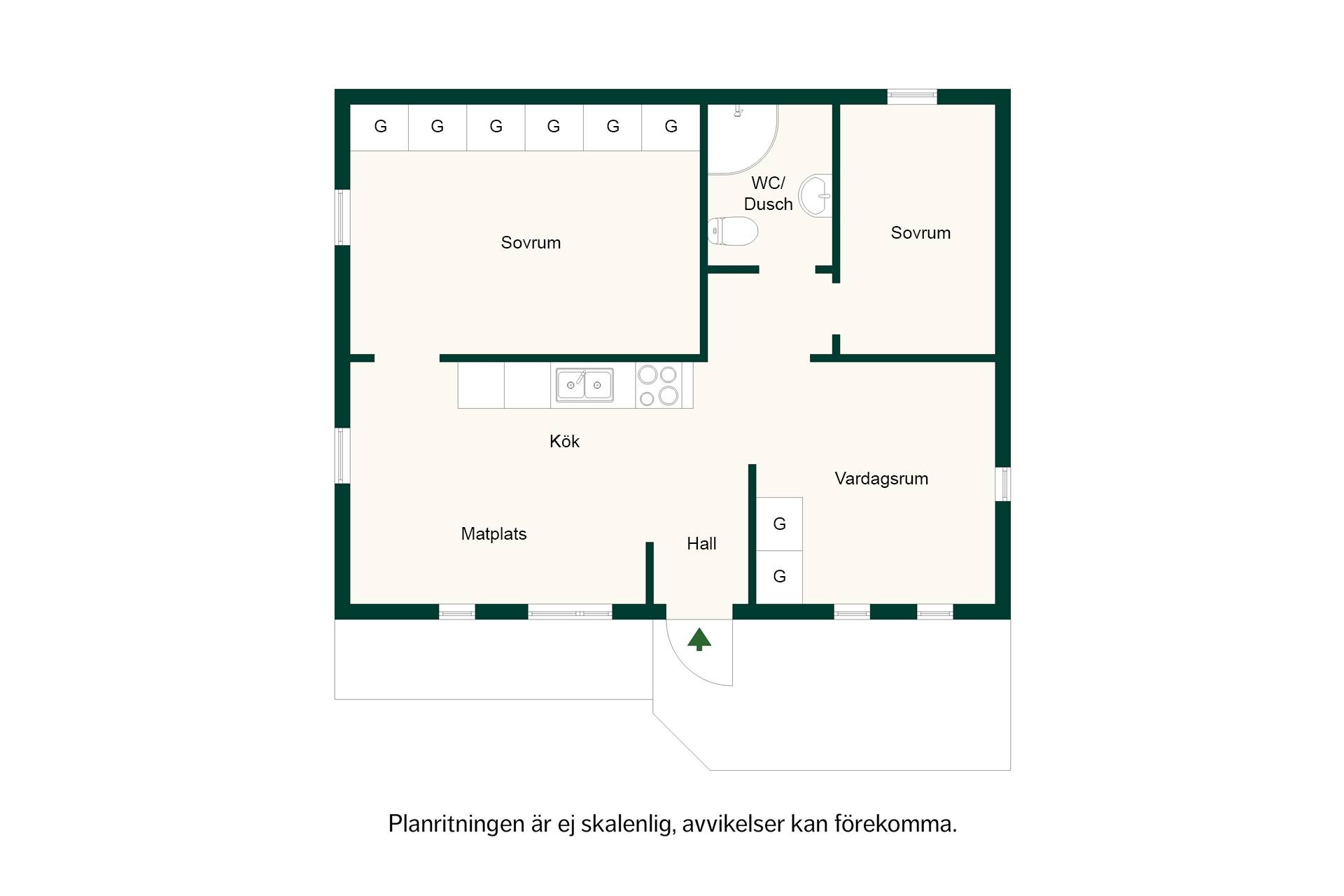 3 rum Lägenhet på Klyvarvägen 5 Gröndal Stockholms kommun - bild 43