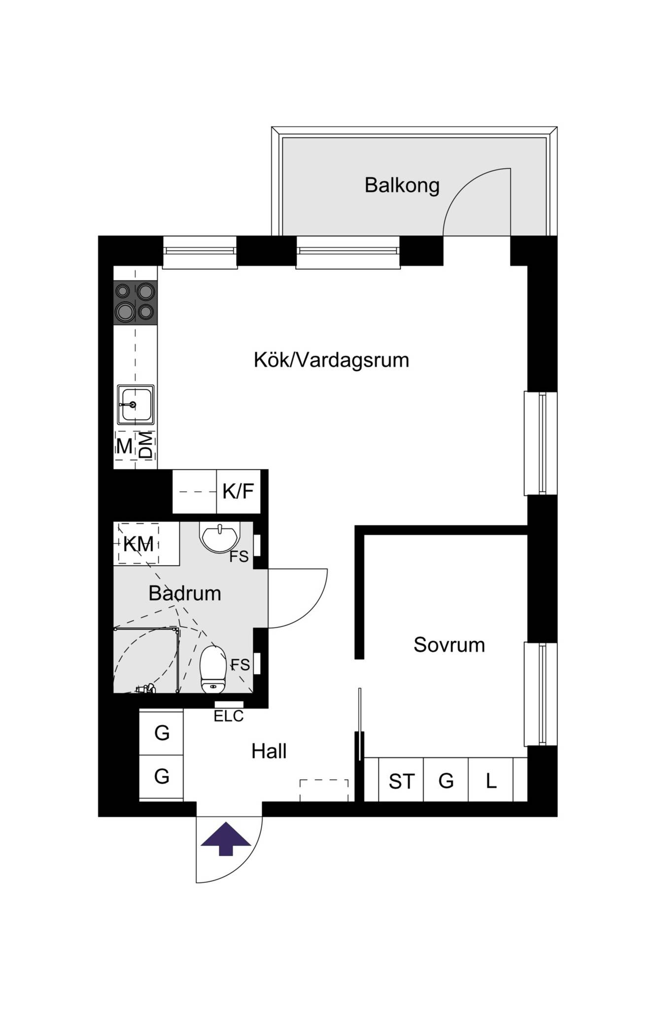 2 rum Lägenhet på Lidköpingsvägen 4B Hammarbyhöjden, Johanneshov Stockholms kommun - bild 31