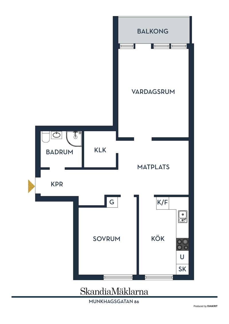 2.5 rum Lägenhet på Munkhagsgatan 86 Johannelund. Linköpings kommun - bild 28