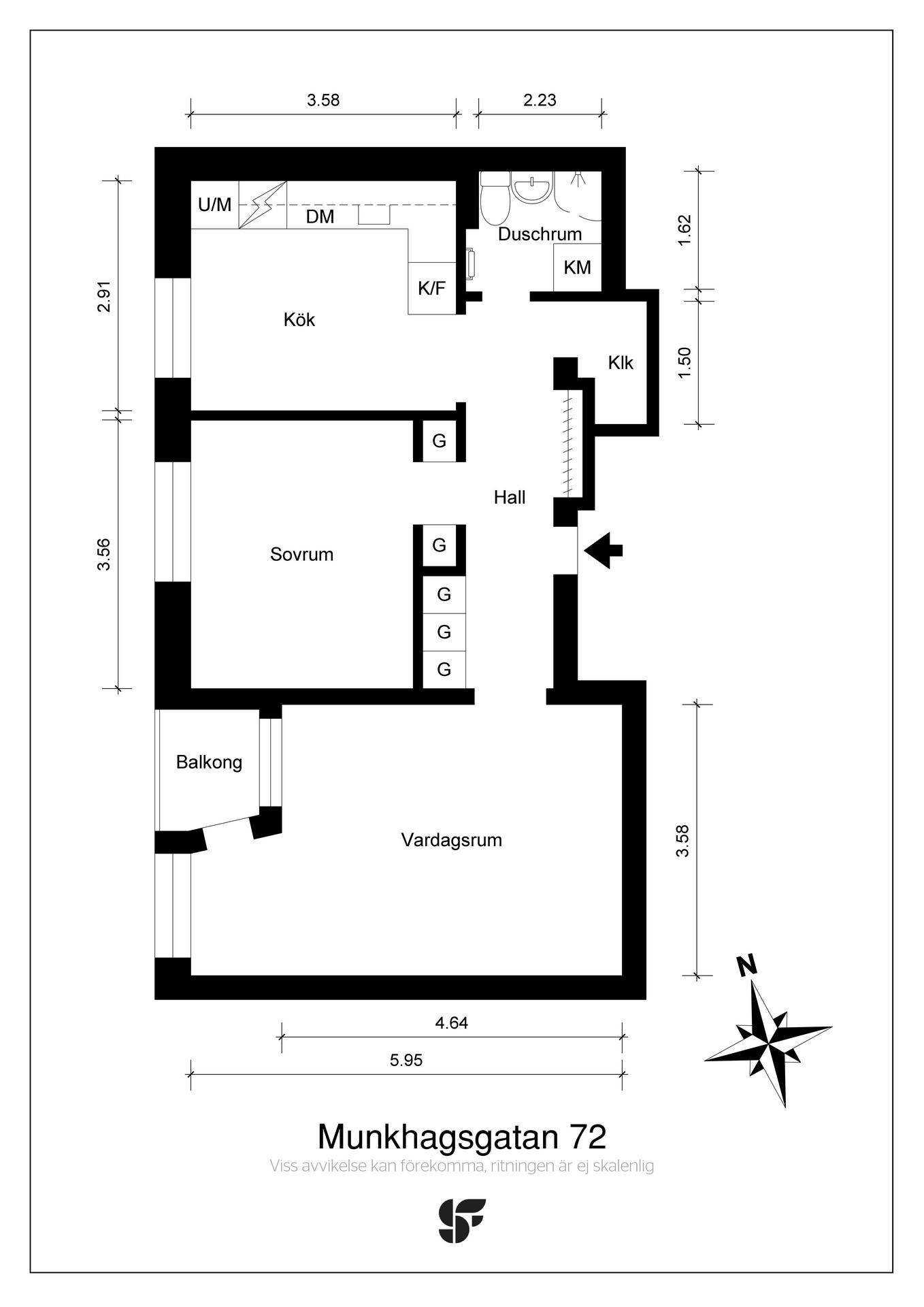2 rum Lägenhet på Munkhagsgatan 72 Johannelund Linköpings kommun - bild 26