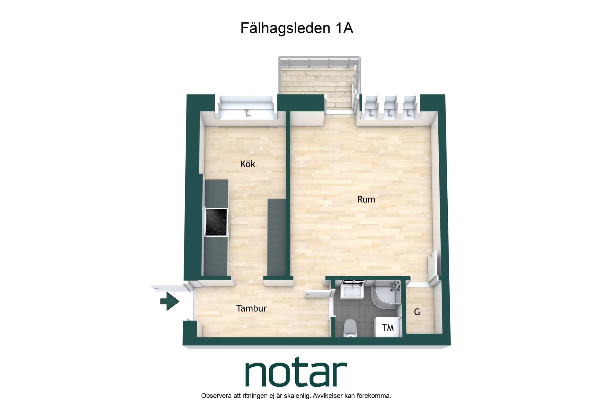 1 rum Lägenhet på Fålhagsleden 1A Fålhagen Uppsala kommun - bild 31