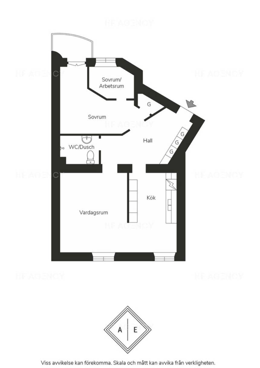 3 rum Lägenhet på Katarina Bangata 37, 4tr Södermalm Stockholms kommun - bild 43