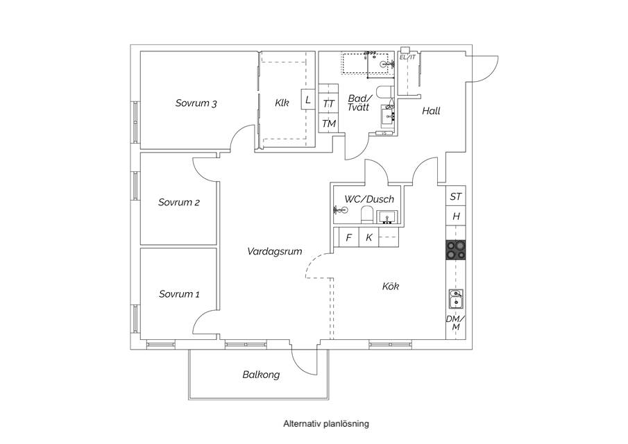 4 rum Lägenhet på Kaserngården 10 Rynningeåsen Örebro kommun - bild 32