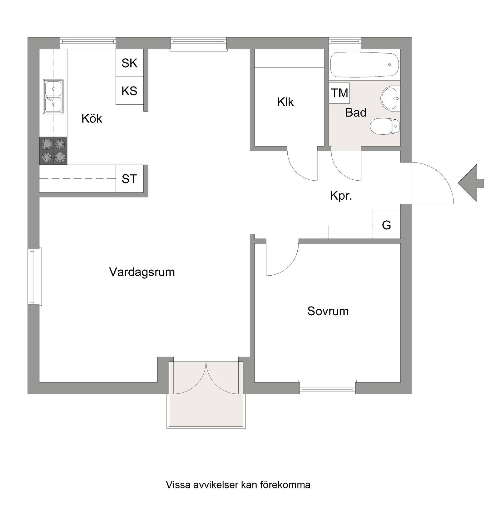 2 rum Lägenhet på Gesällvägen 2 Hantverkarbacken Sandvikens kommun - bild 12