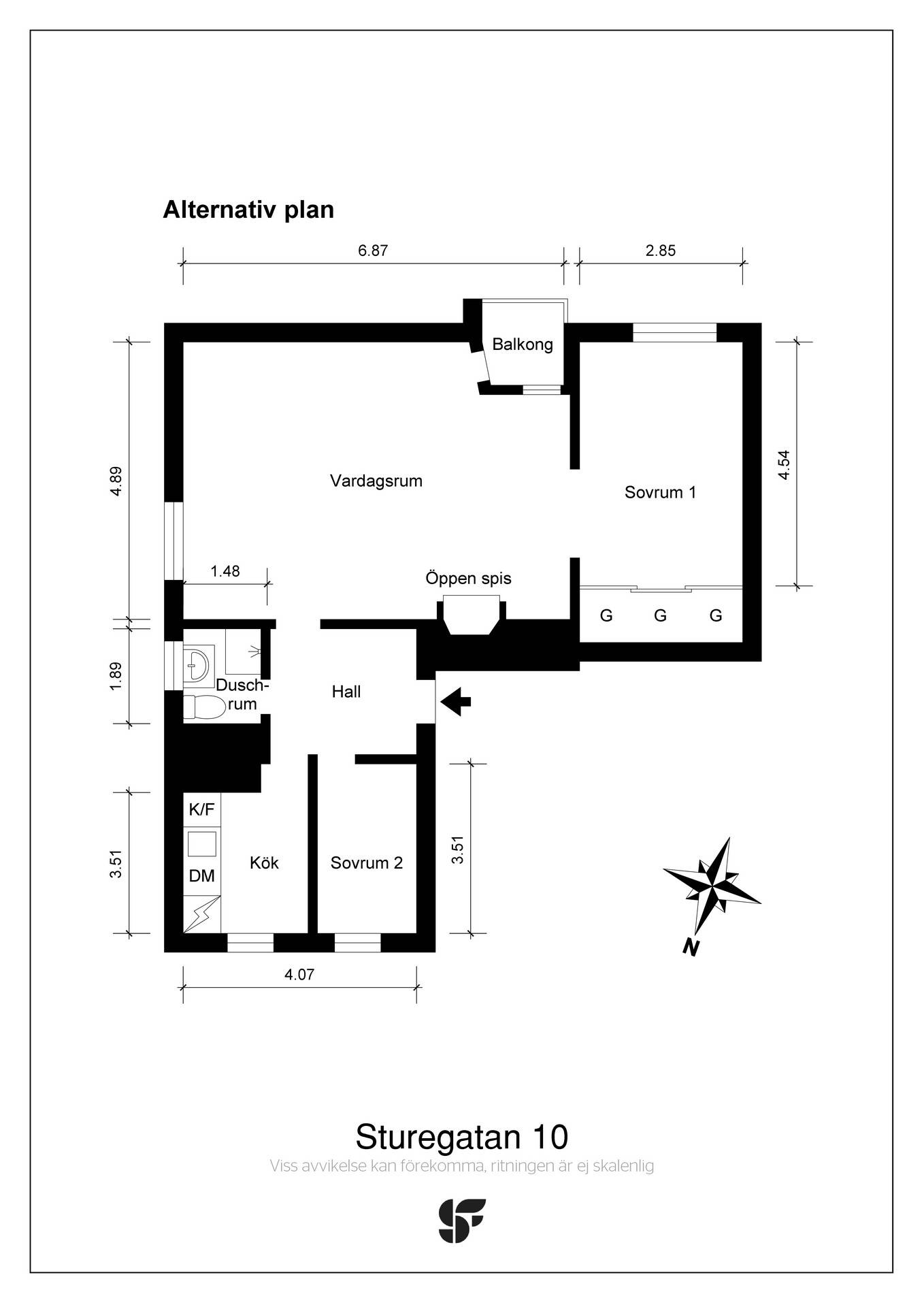 2 rum Lägenhet på Sturegatan 10 Vasastaden Linköpings kommun - bild 25