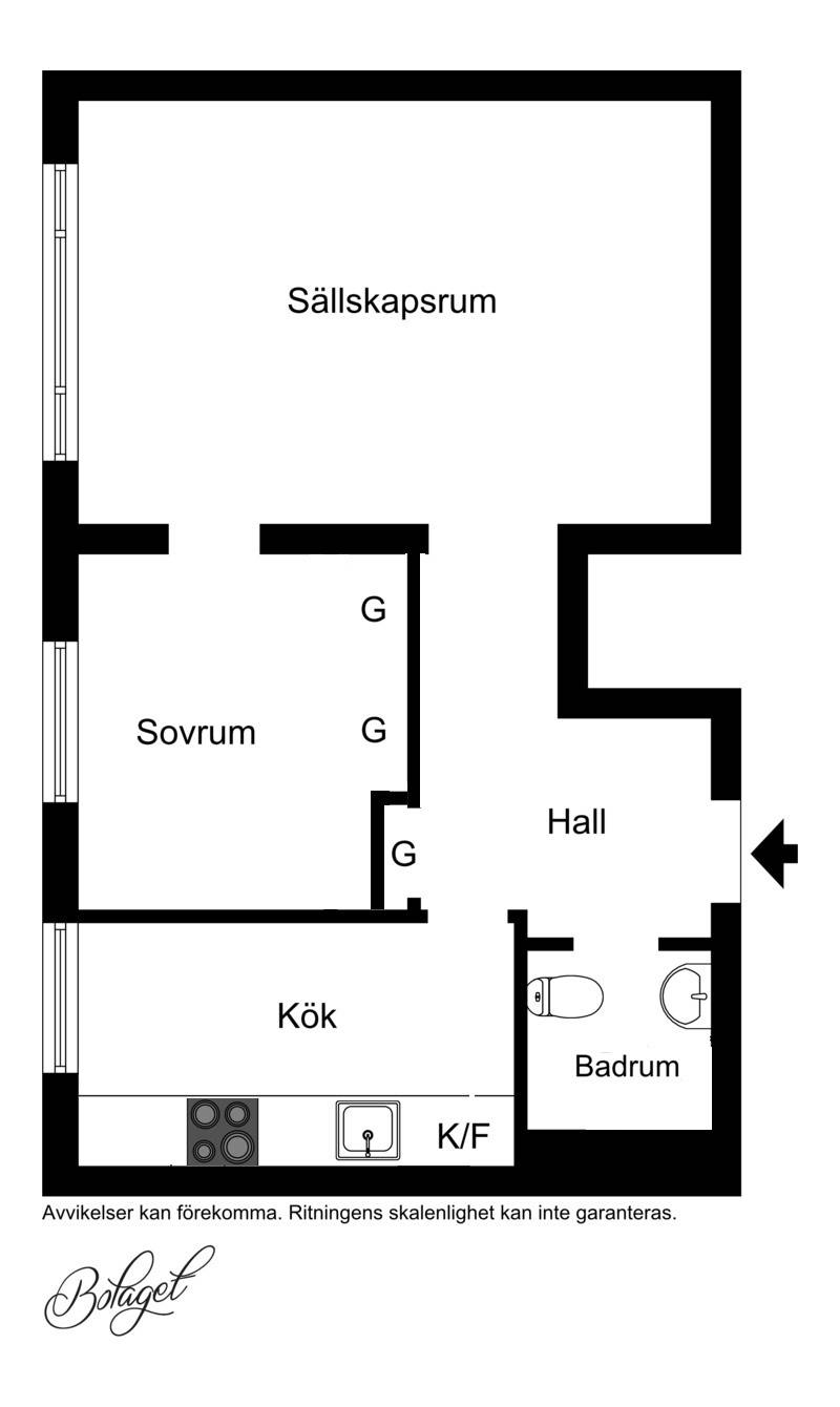 2 rum Lägenhet på Regementsgatan 27F Ribersborg - Malmö Malmö kommun - bild 21