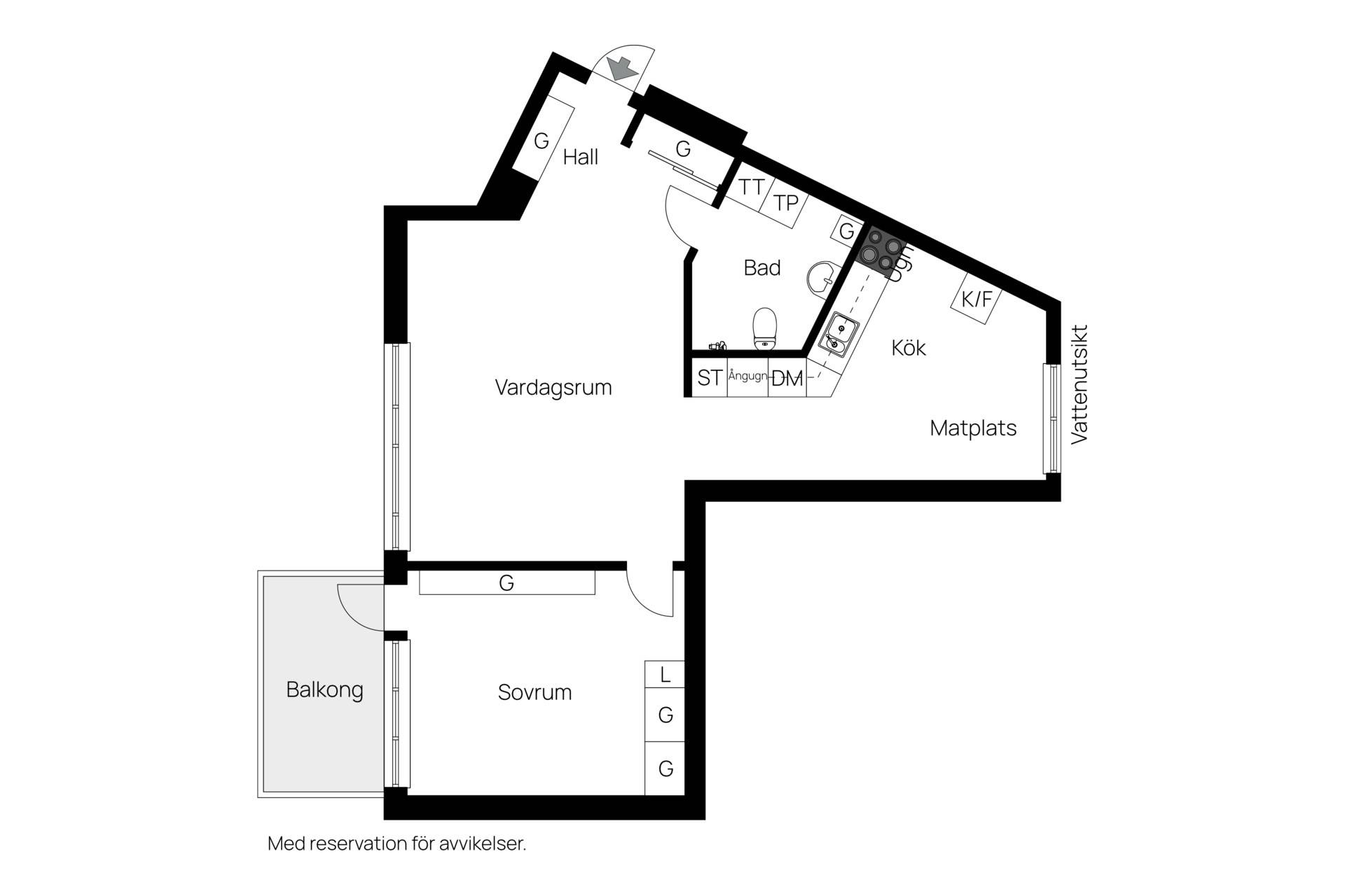 2 rum Lägenhet på Midskeppsgatan 23 Hammarby Sjöstad Stockholms kommun - bild 16