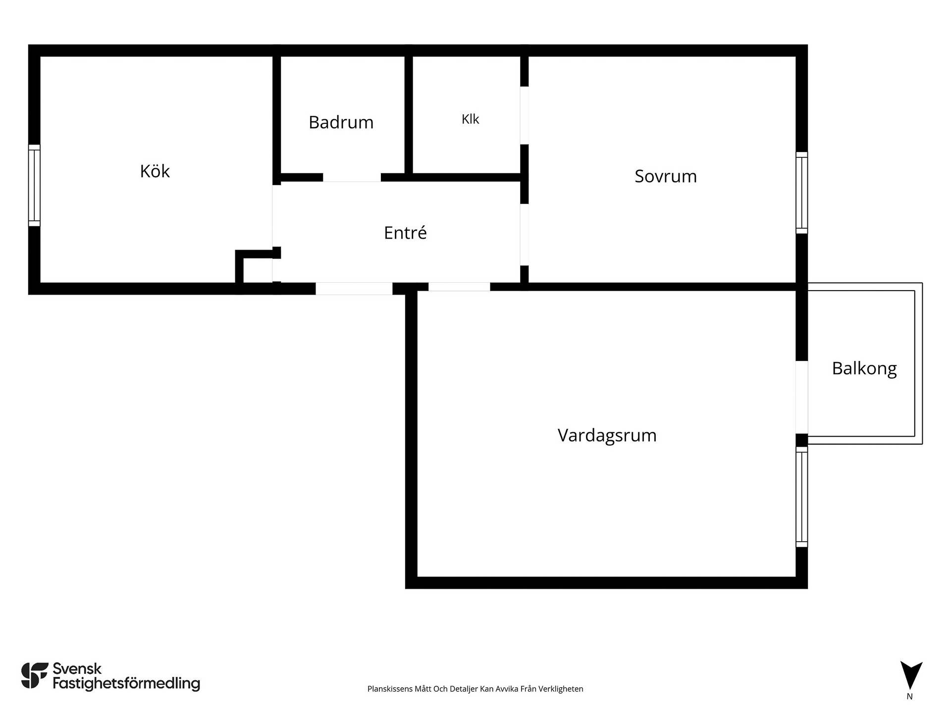 2 rum Lägenhet på Ståthållaregatan 36B Södercentrum Kalmar kommun - bild 26