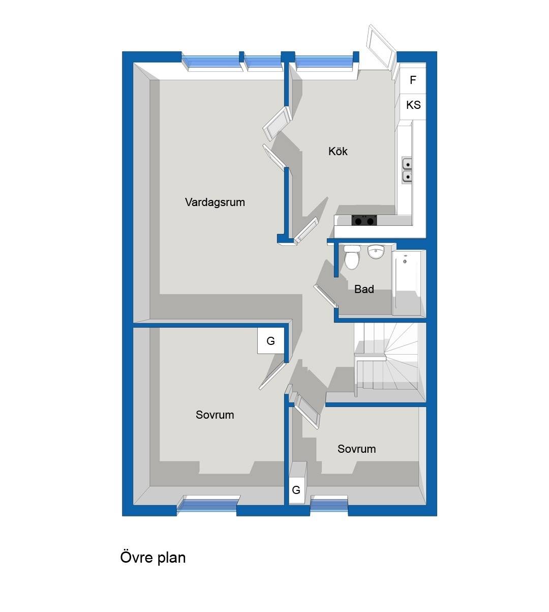 5 rum Par-/kedje-/radhus på Reliefstigen 1 Lina Hage Södertälje kommun - bild 14