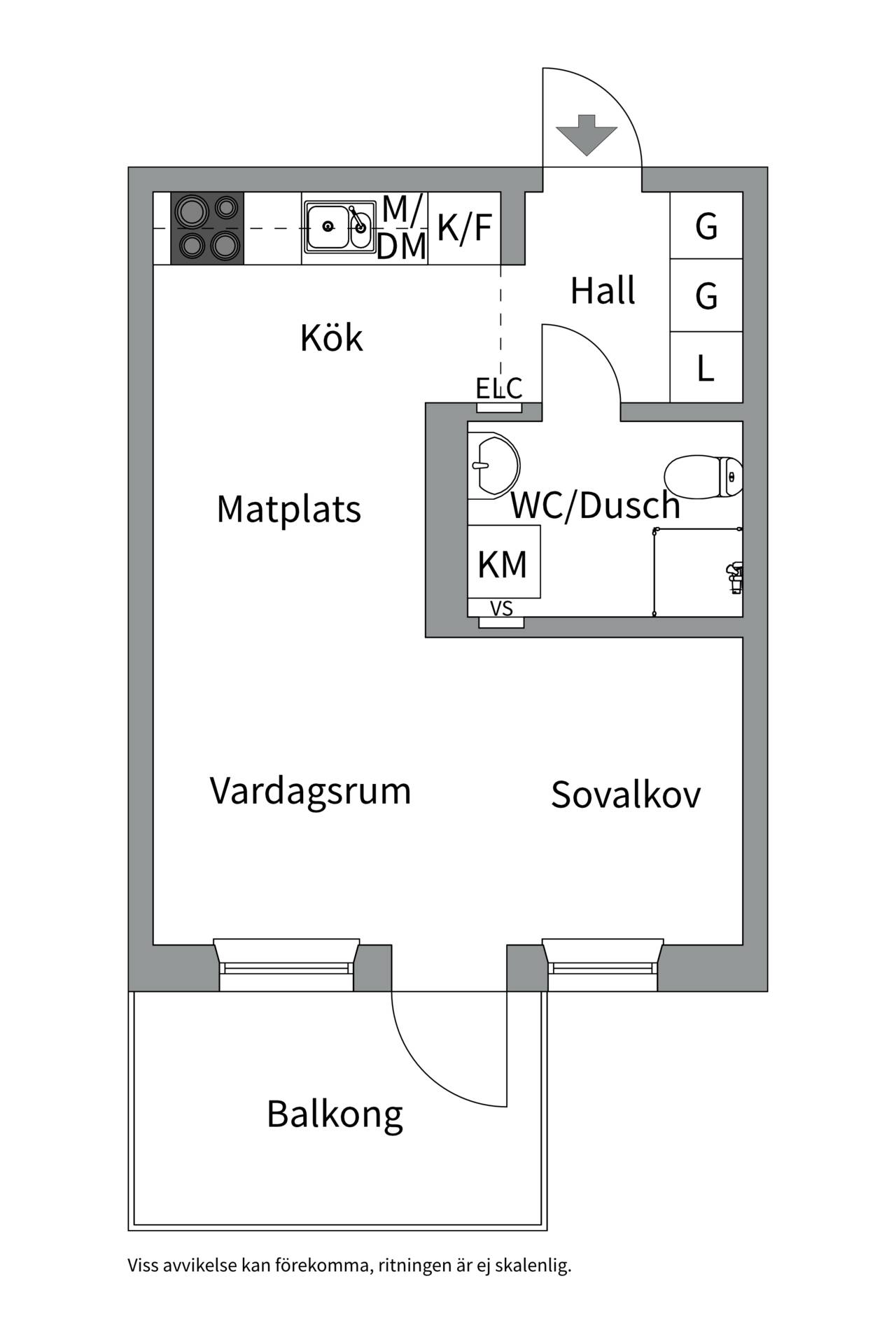 1 rum Lägenhet på Råbyvägen 57A Gränby Uppsala kommun - bild 17