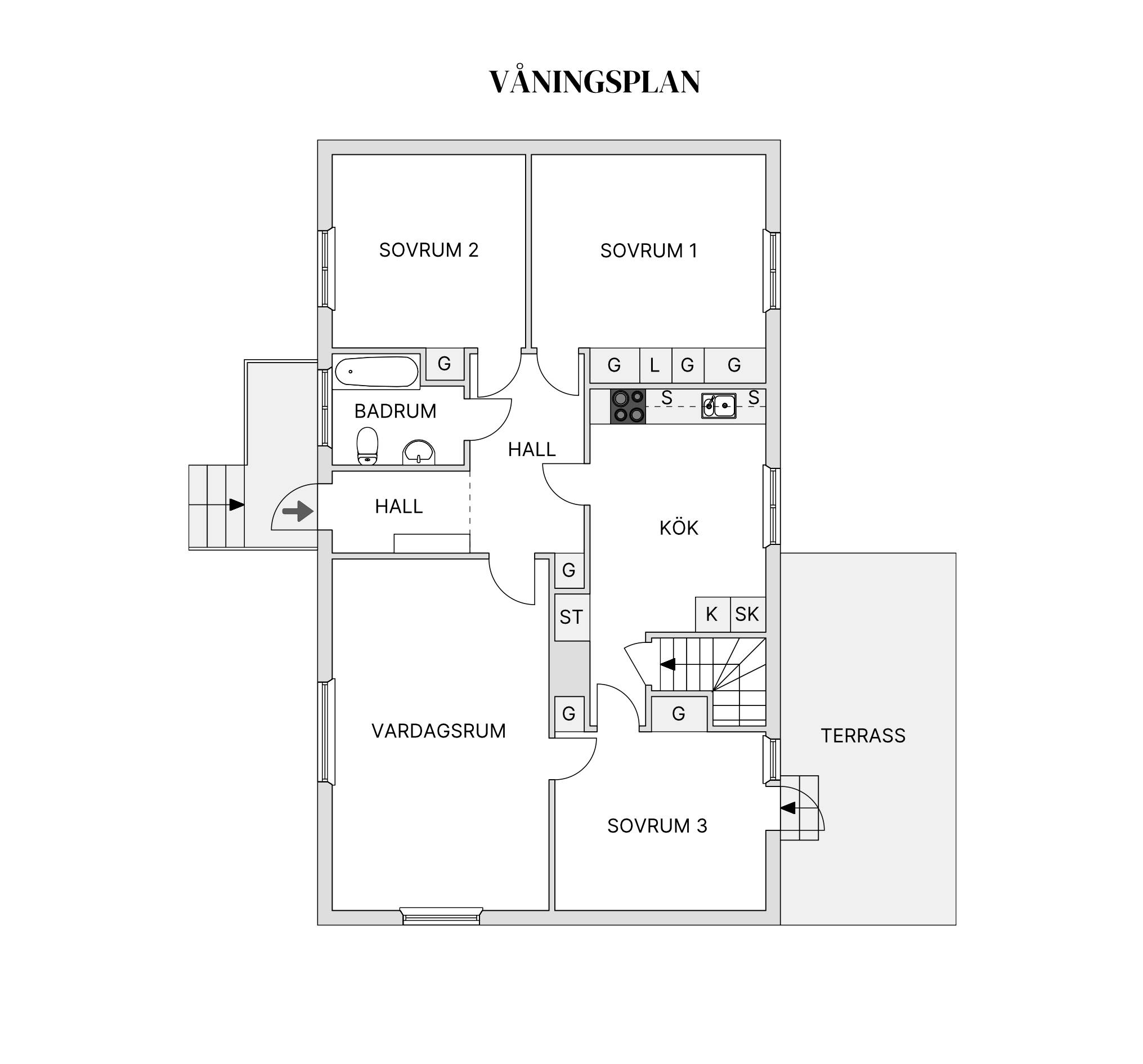 4 rum Villa på Fågelgatan 30 Sjöbo Centrum Sjöbo kommun - bild 19
