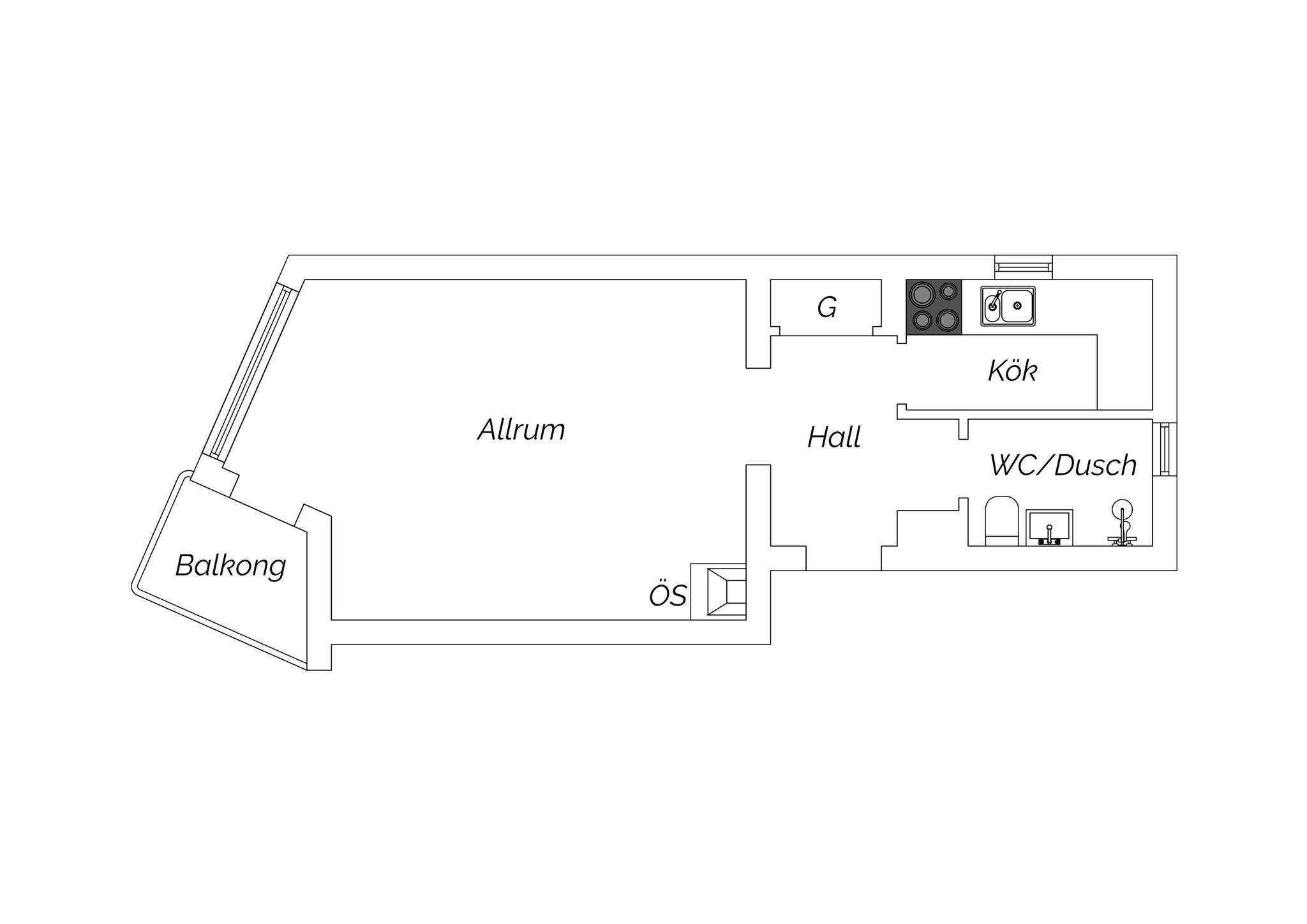1 rum Lägenhet på Västra Vägen 30B Centrum Gävle kommun - bild 18