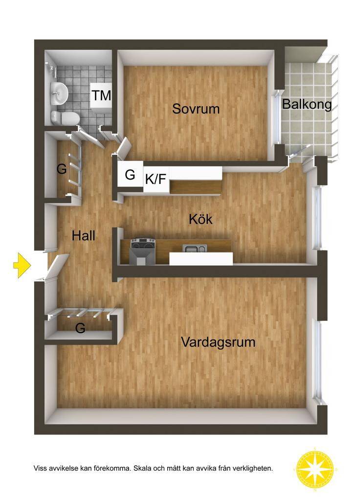 2 rum Lägenhet på Högomsvägen 54 Granlo Sundsvalls kommun - bild 14