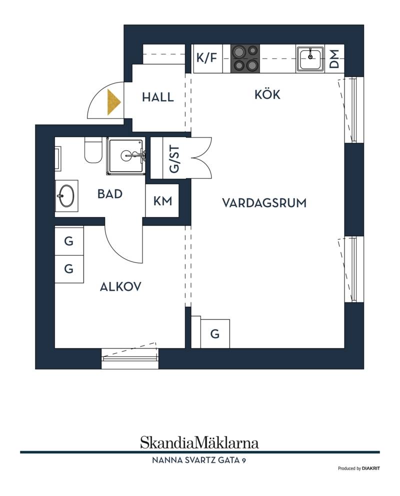 1.5 rum Lägenhet på Nanna Svartz gata 9 Vallastaden Linköpings kommun - bild 23