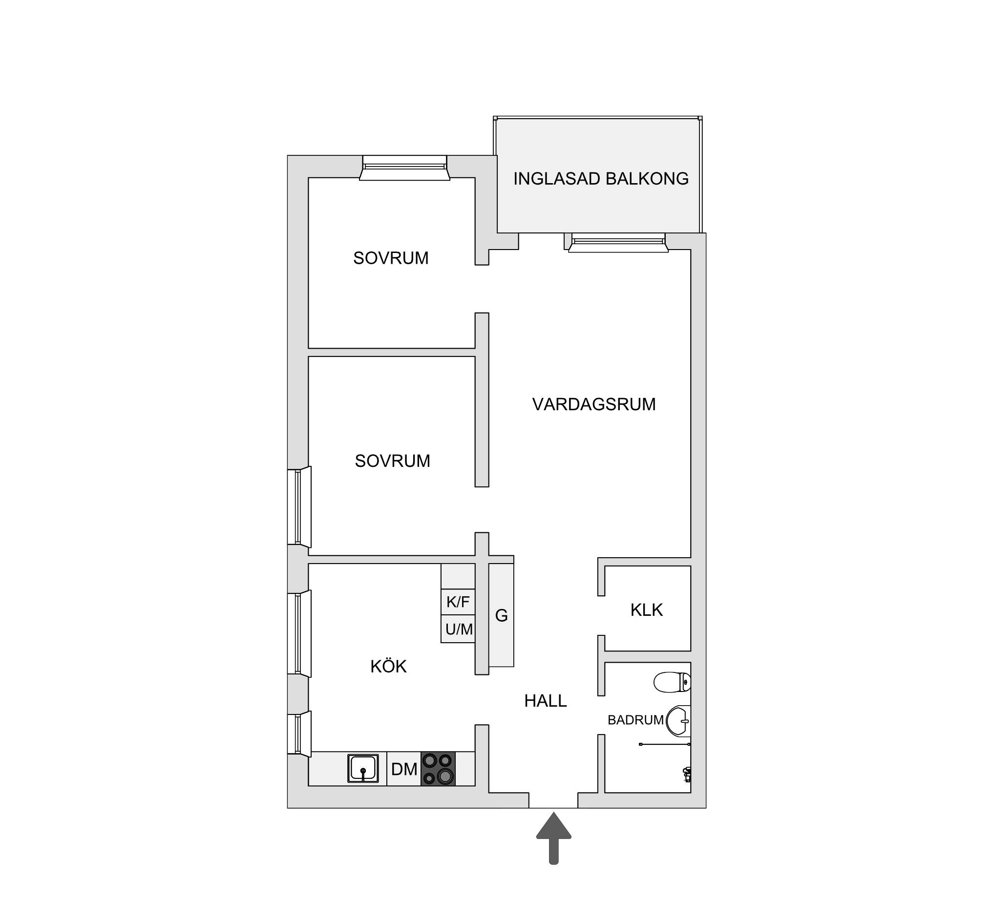 3 rum Lägenhet på Ångermanlandsgatan 14B Centralt Örnsköldsviks kommun - bild 23