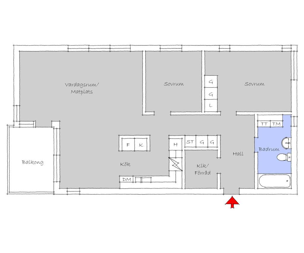 3 rum Lägenhet på Norra Skeppspromenaden 11 Eriksberg Göteborgs kommun - bild 27